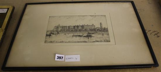 St Thomass Hospital, Alfred Bennett etchings